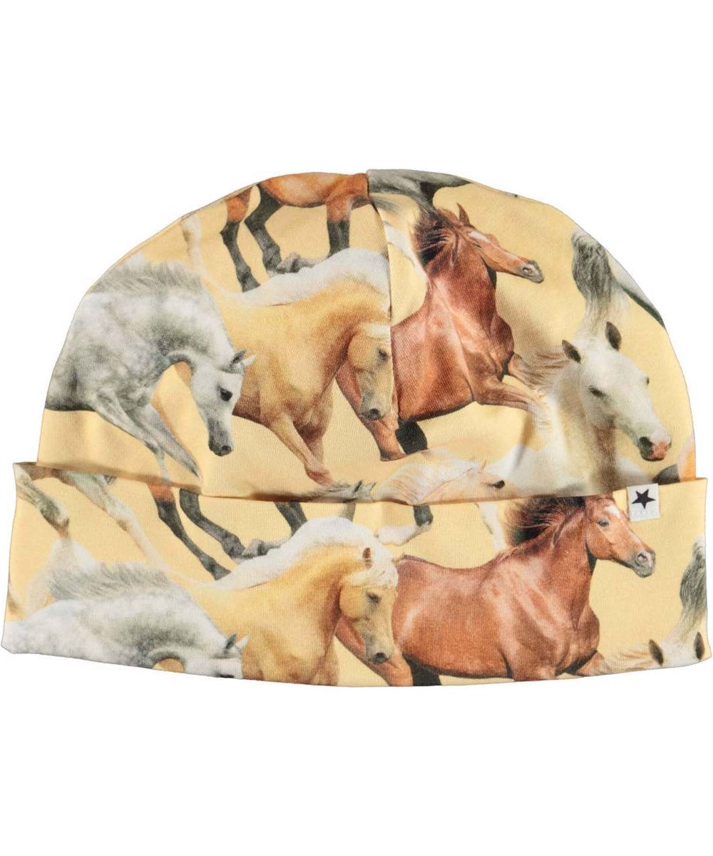 Nico - Horse Dreams Baby - Lysegul babyhue med heste