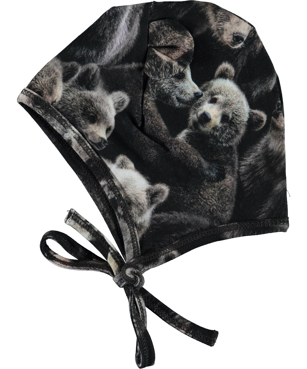 Nilo - Bears - Økologisk babyhue med bjørne print
