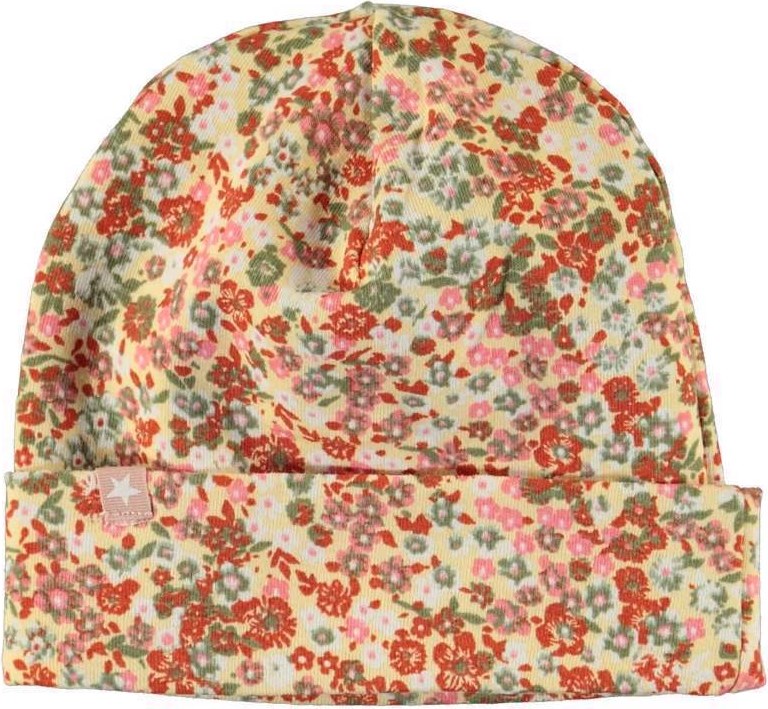 Noe Hat And Bib Set - Meadow Baby - Babyhue og hagesmæk i småblomstret print