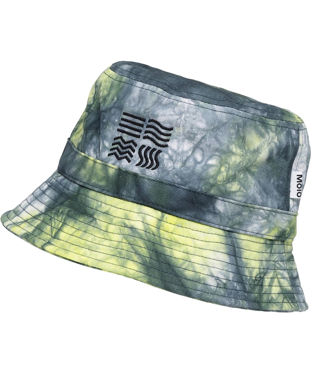 Siks - Tie Dye - Bøllehat i blåt og gult tie-dye print