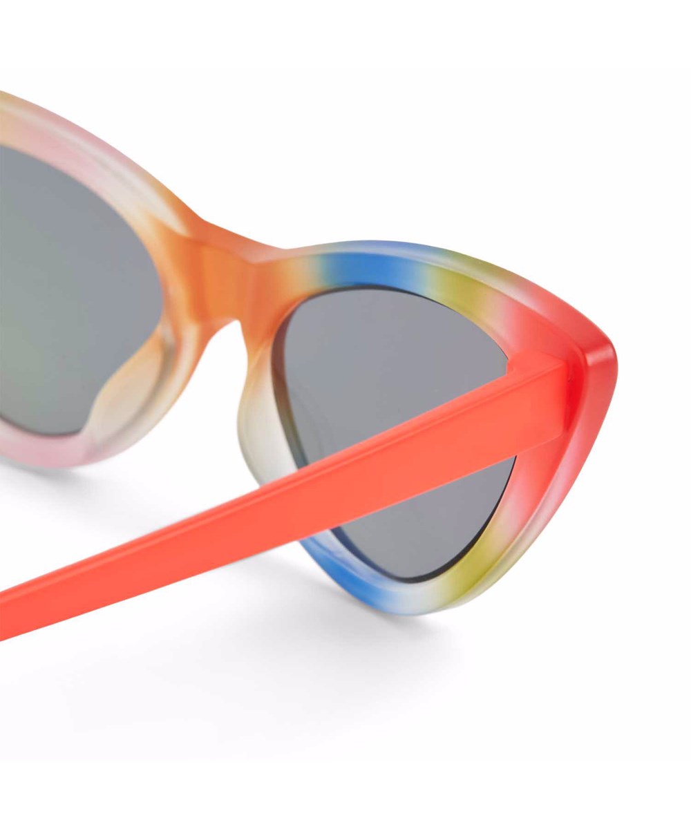 Sola - Rainbow Light - Multifarvet cat eye solbriller med tonede glas, satineret overflade og 100% UV-beskyttelse.