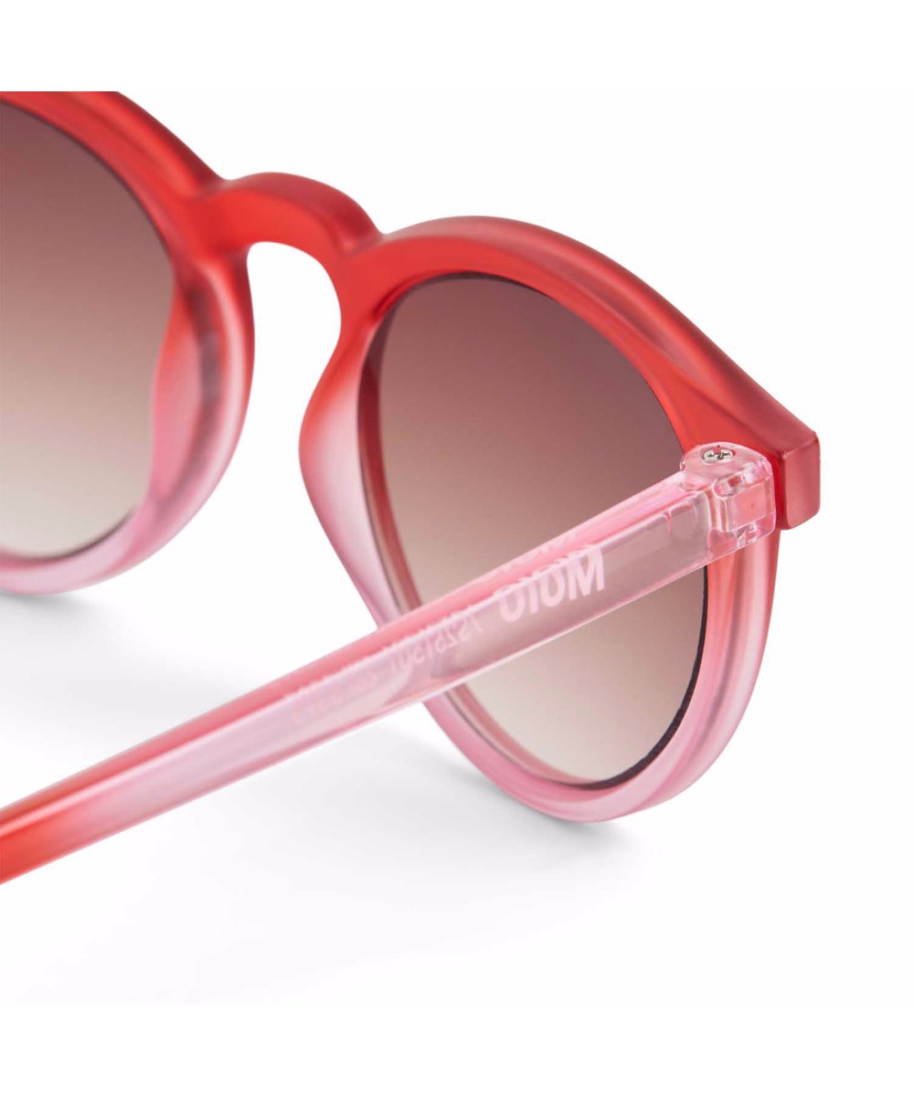 Sun Shine - Strawberry Hot - Klassisk børne solbrille i rød med tonede glas og UV-beskyttelse.