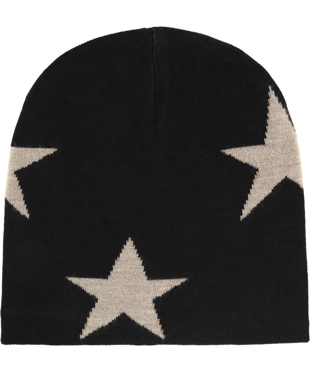 Colder - Black - Sort strikhue med stjerner