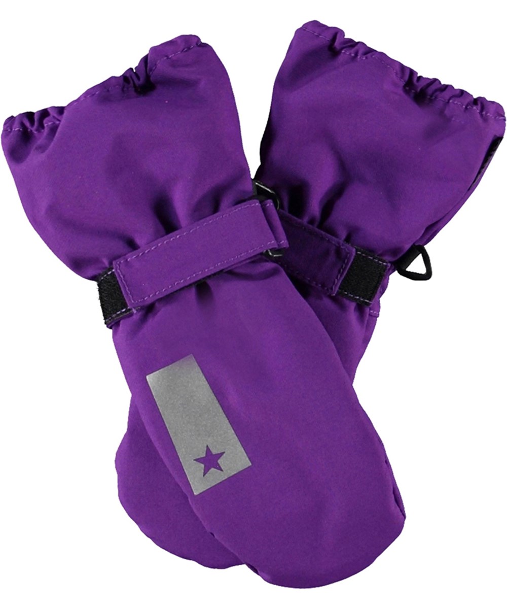 Igor - Warm Purple - Mørkelilla luffer med refleks