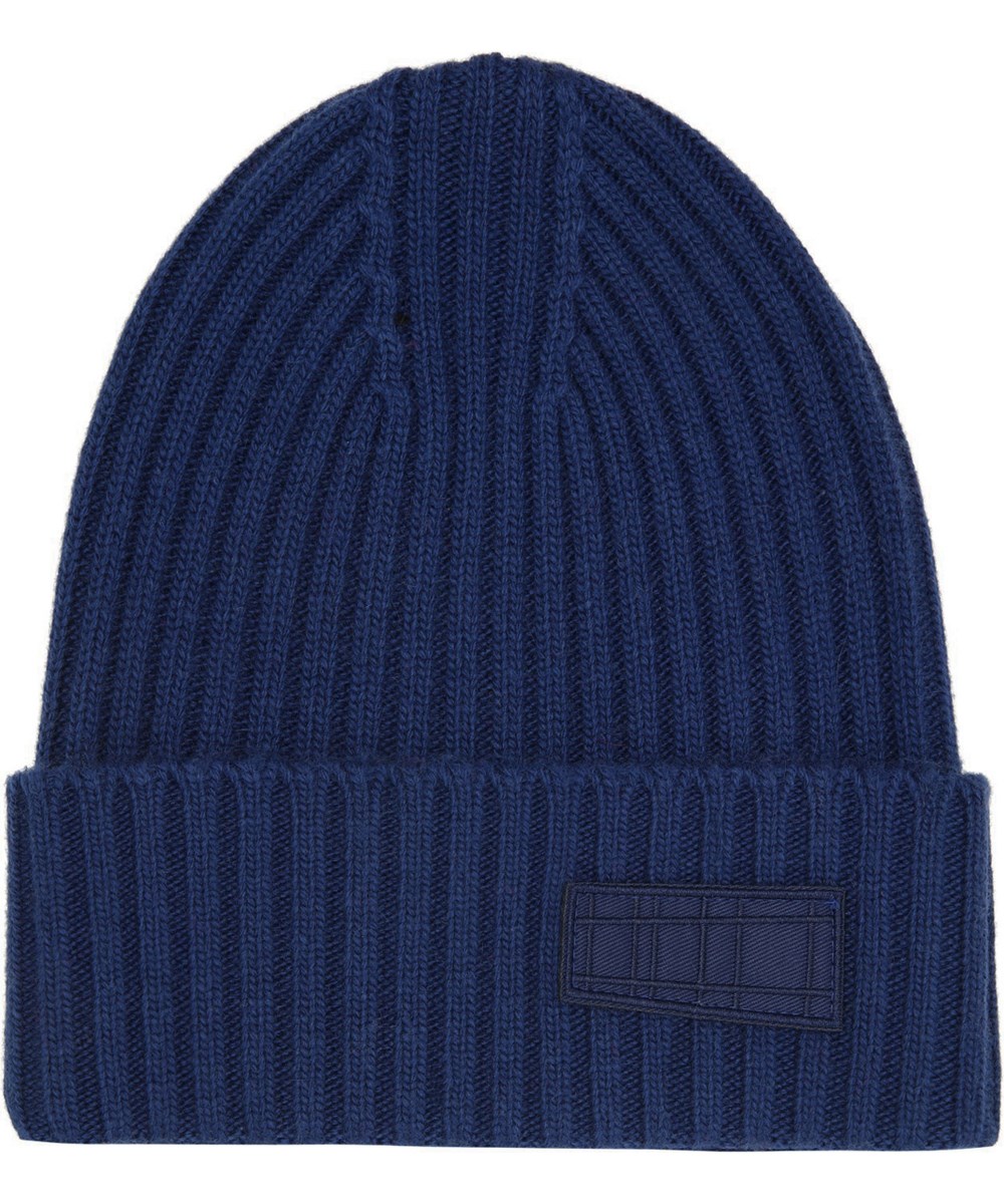 Karli - Vibrant Blue - Mørkeblå ribstrikket hue