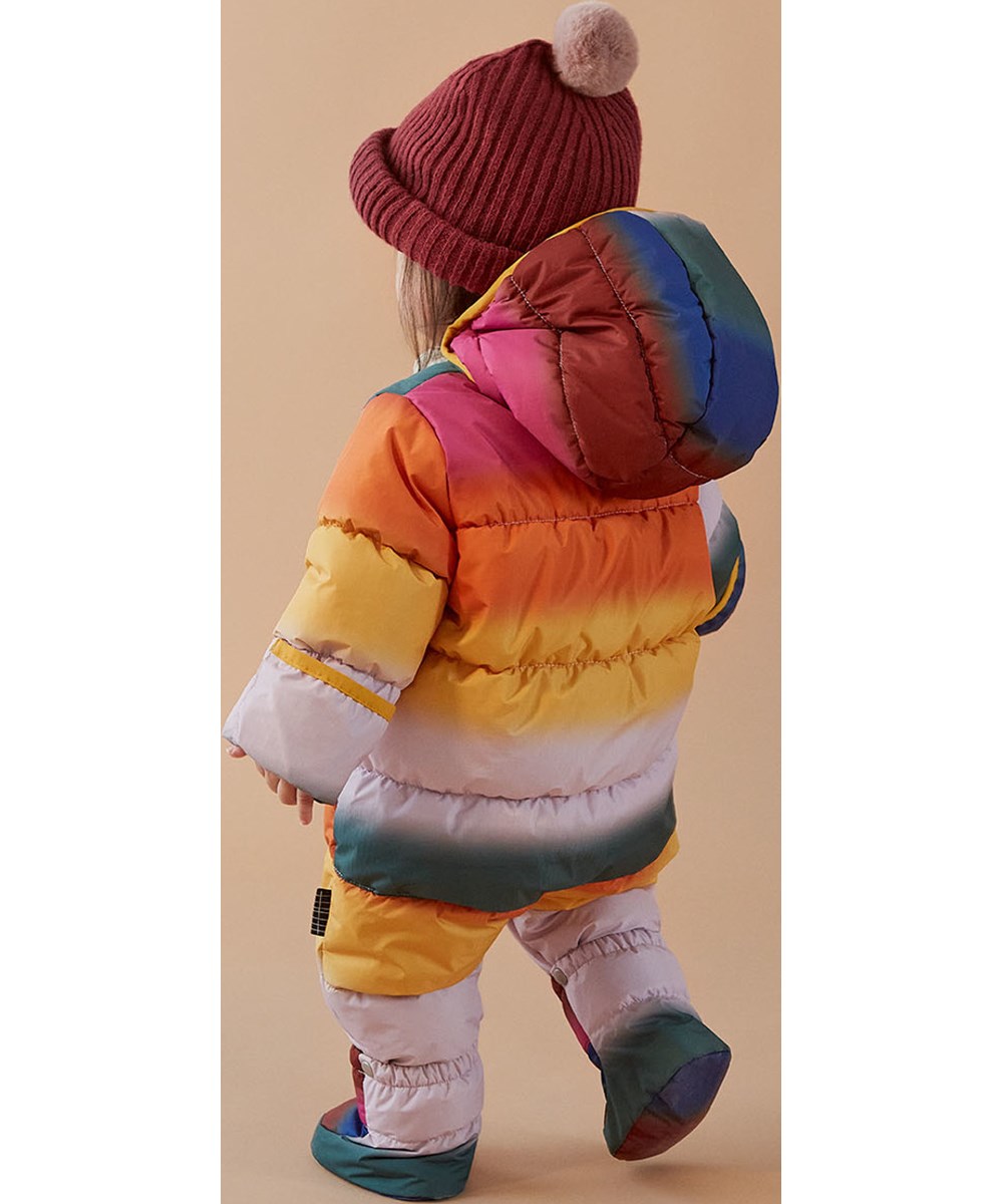 Kikki - Rosewood - Mørkerød strik hue med pels kvast