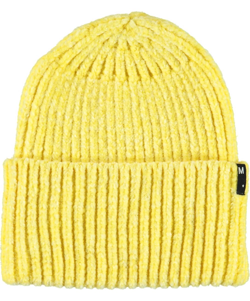 Kitty - Yellow Light - Gul chenille strik hue