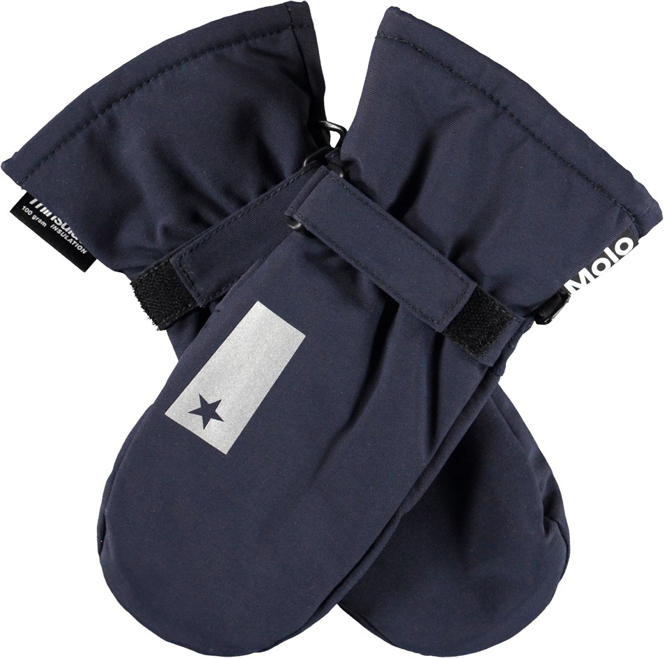 Mitzy - Galaxy Blue - Recycled blå vandtætte handsker refleks