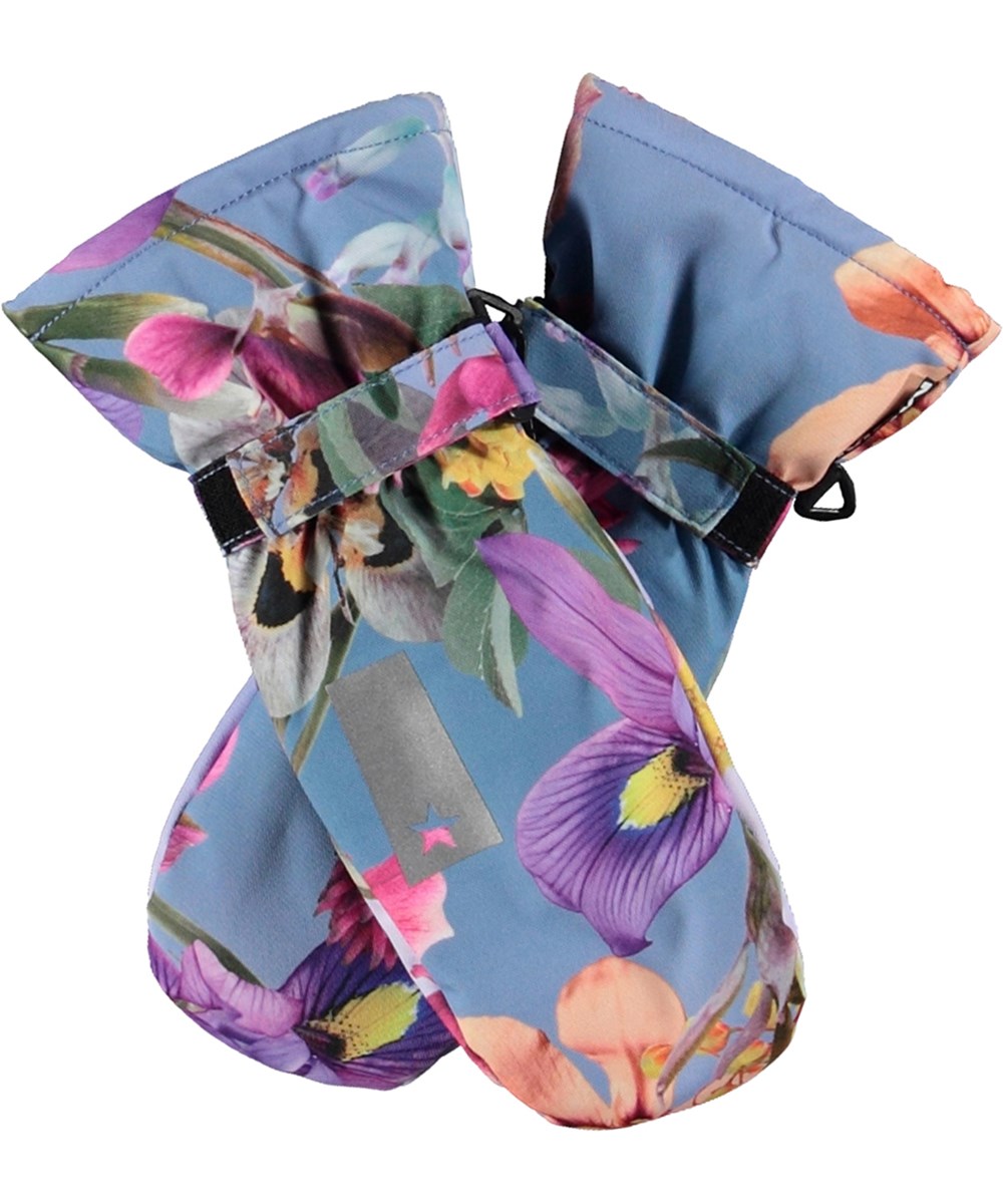 Mitzy - Gradient Bloom - Multifarvede luffer med blomsterprint og refleks