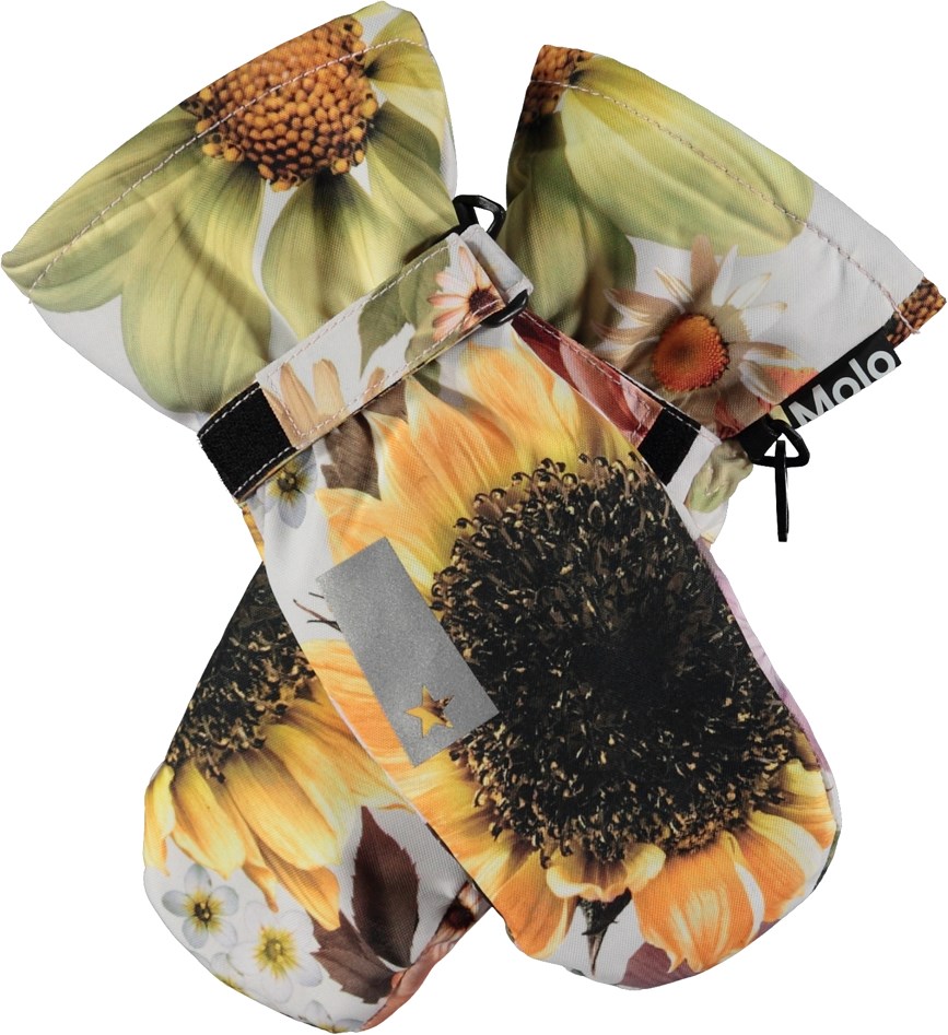 Mitzy - Retro Flowers - Vandtætte og åndbare luffer med blomster print