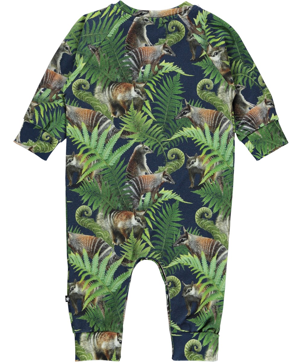Fairfax - Fern Friends - Organic baby bodysuit with plants and animals 