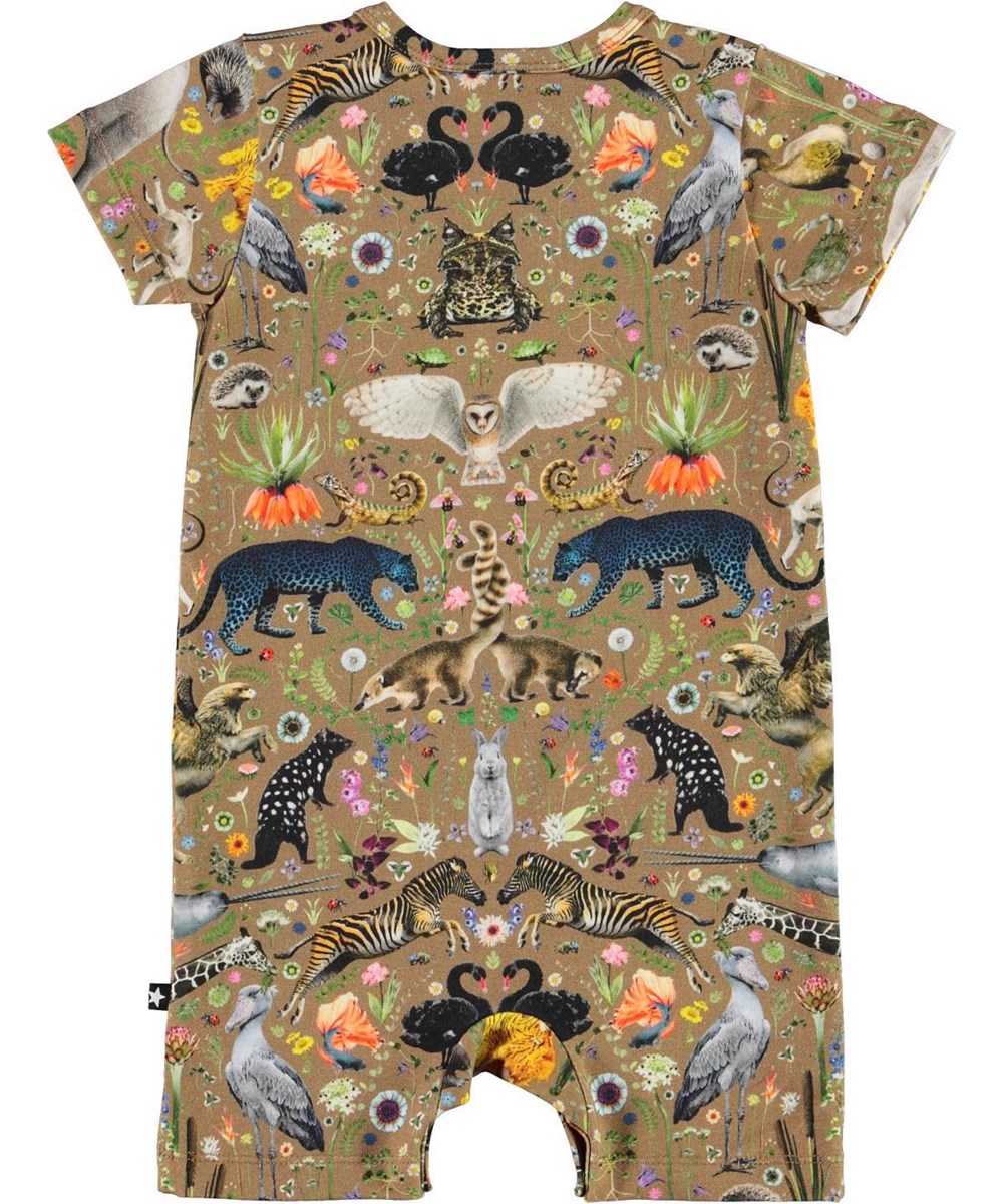 Felton - Faunatastically - Short sleeve bodysuit organic animals 