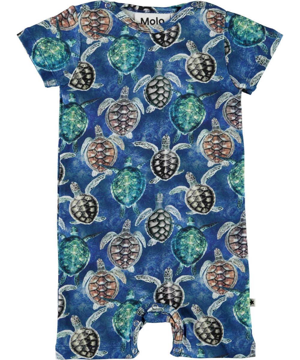 Felton - Mini Turtles - Organic baby bodysuit with turtles 
