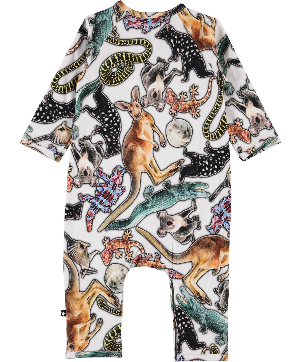 Fleming - Australian Animals - Organic baby bodysuit with animals 