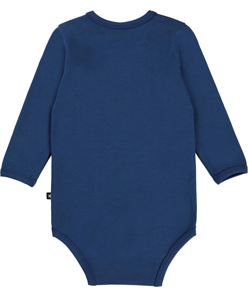 Foss - Tiger Cubs Baby - Blue organic bodysuit tiger cubs