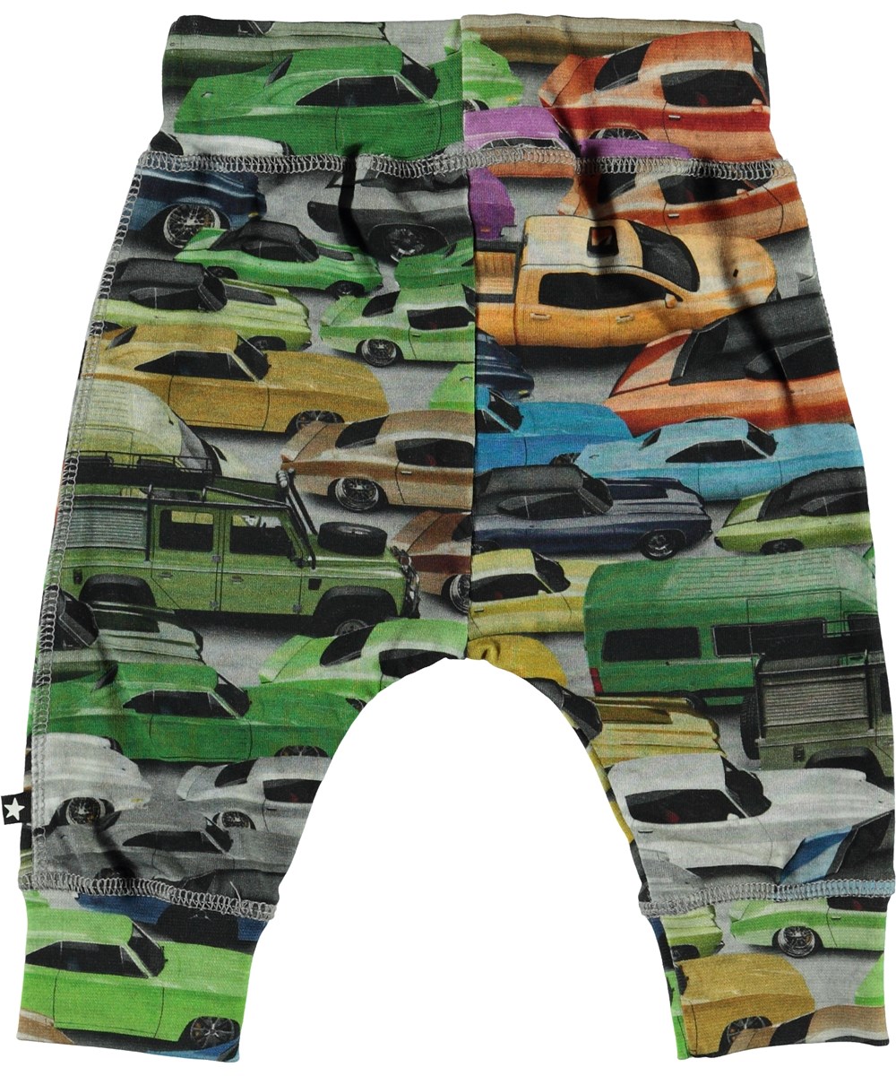 Sammy - Cars - Organic baby trousers with cars