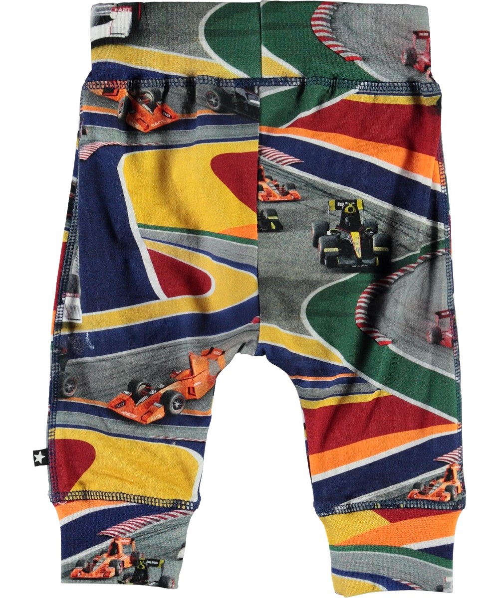 Sammy - Full Speed - Baby trousers with race cars