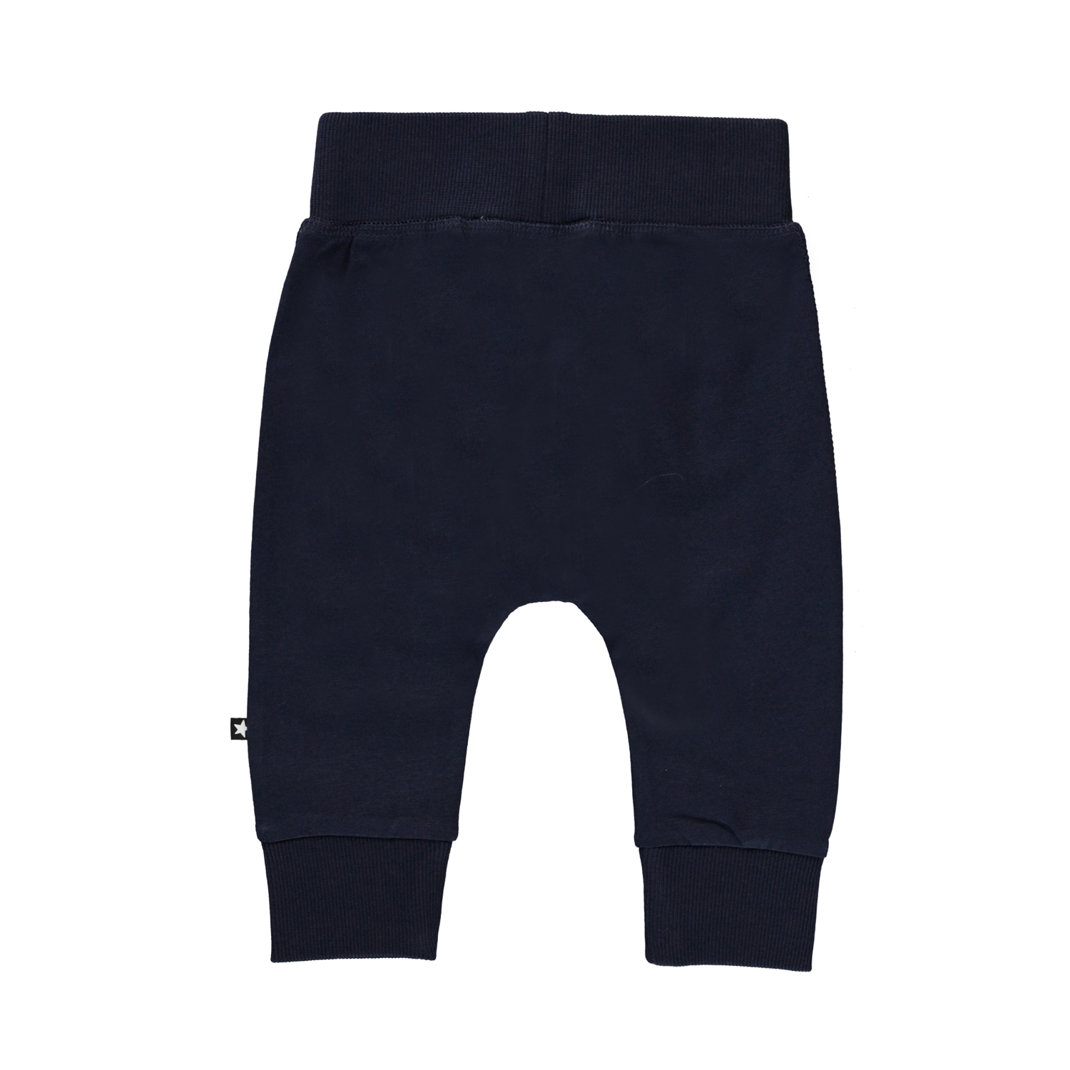 Sammy Galaxy Blue Dark blue organic baby trousers Molo