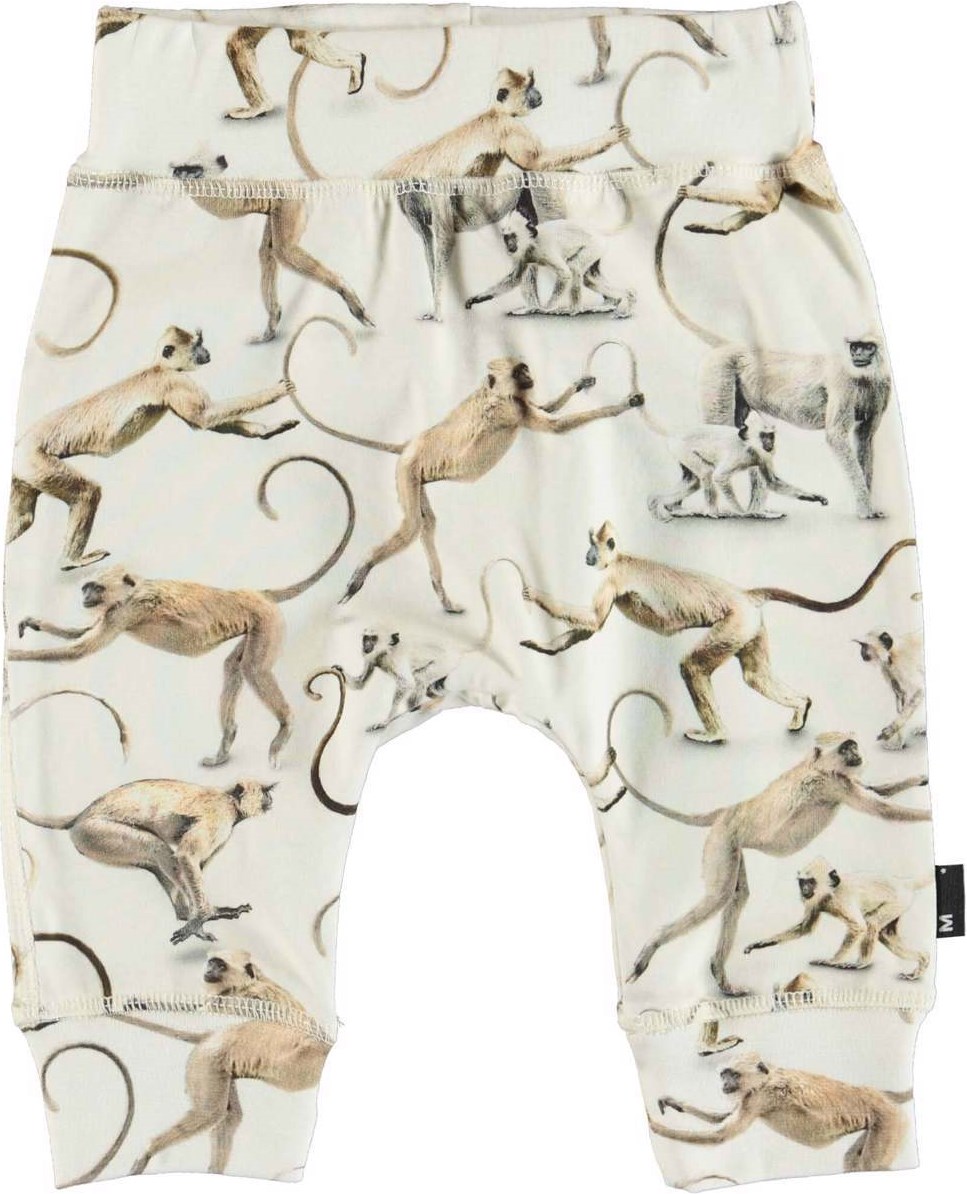 Sammy - Hold On - Soft baby trousers monkey organic 