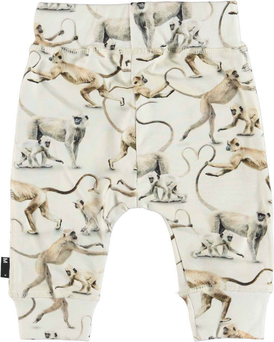Sammy - Hold On - Soft baby trousers monkey organic 