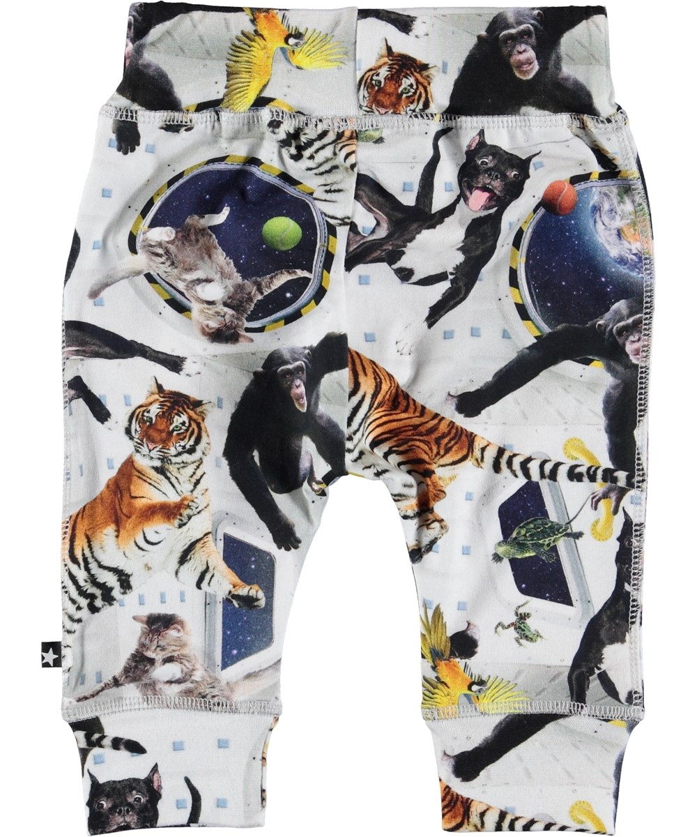 Sammy - No Gravity - Baby trousers with animals in space. 