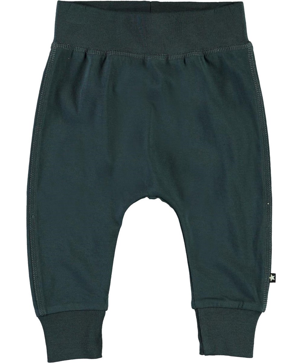 Sammy - Summer Night - Dark blue organic baby trousers
