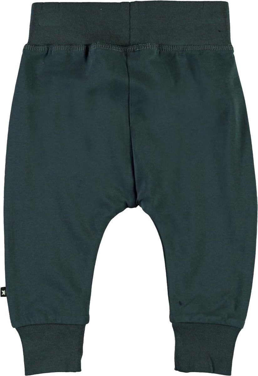 Sammy - Summer Night - Dark blue organic baby trousers