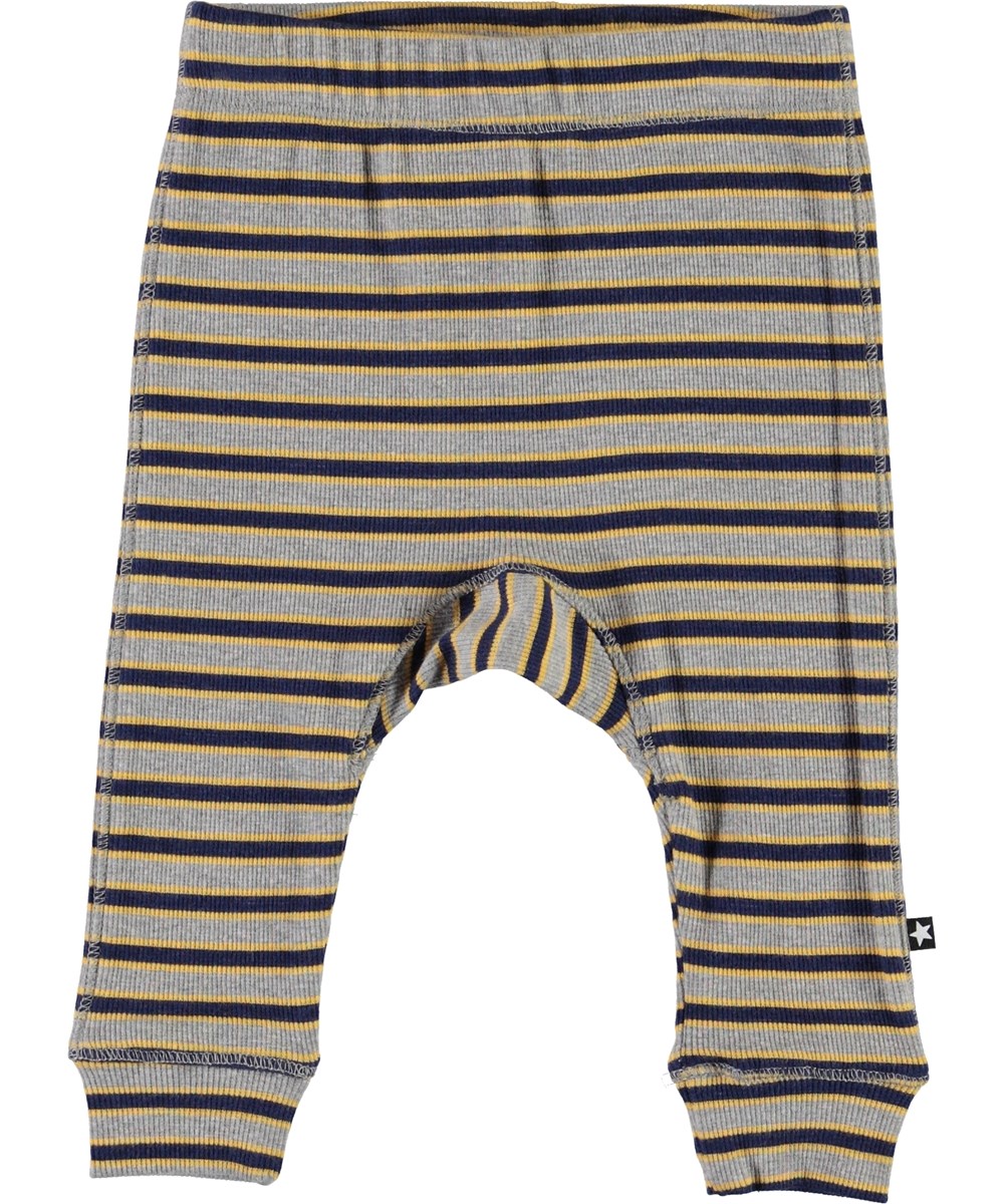 Seb - 3 Colour Stripe - Striped baby trousers