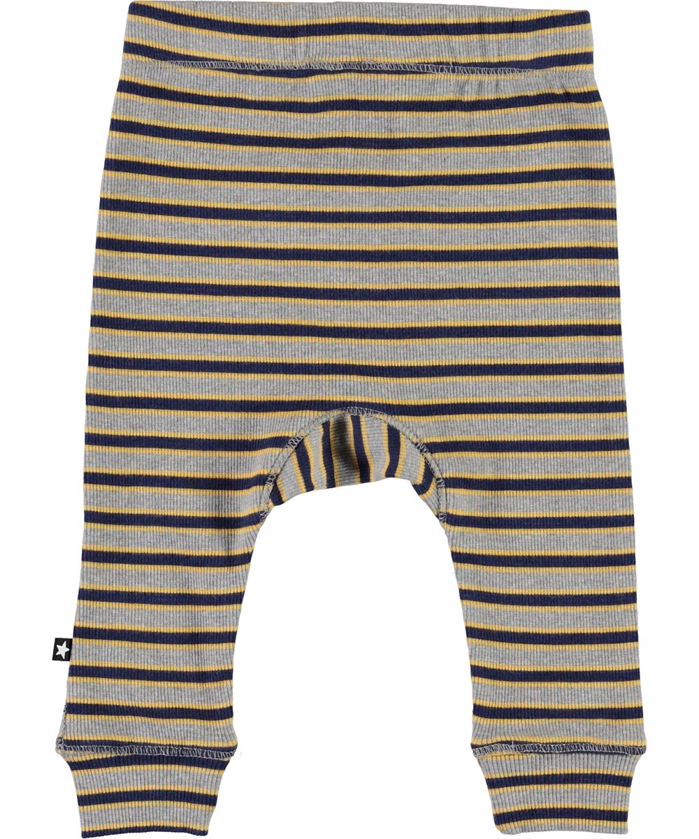 Seb - 3 Colour Stripe - Striped baby trousers