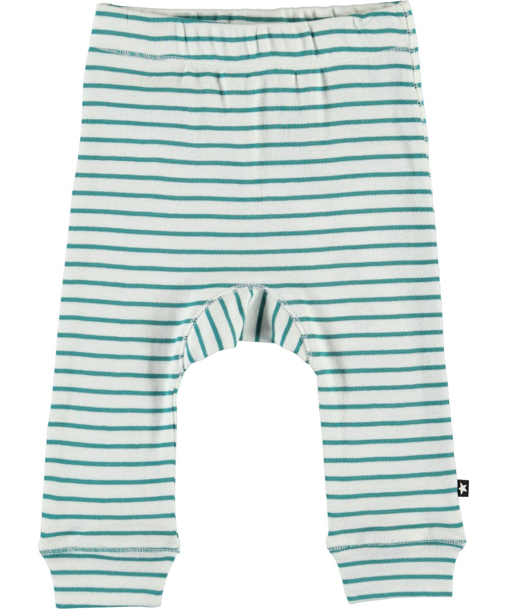 Seb - Kerosene Stripe - Organic baby trousers with stripes