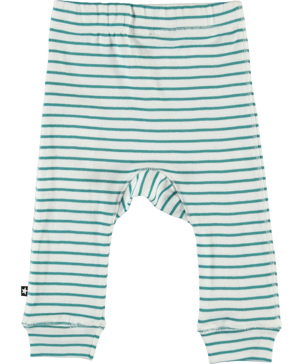 Seb - Kerosene Stripe - Organic baby trousers with stripes