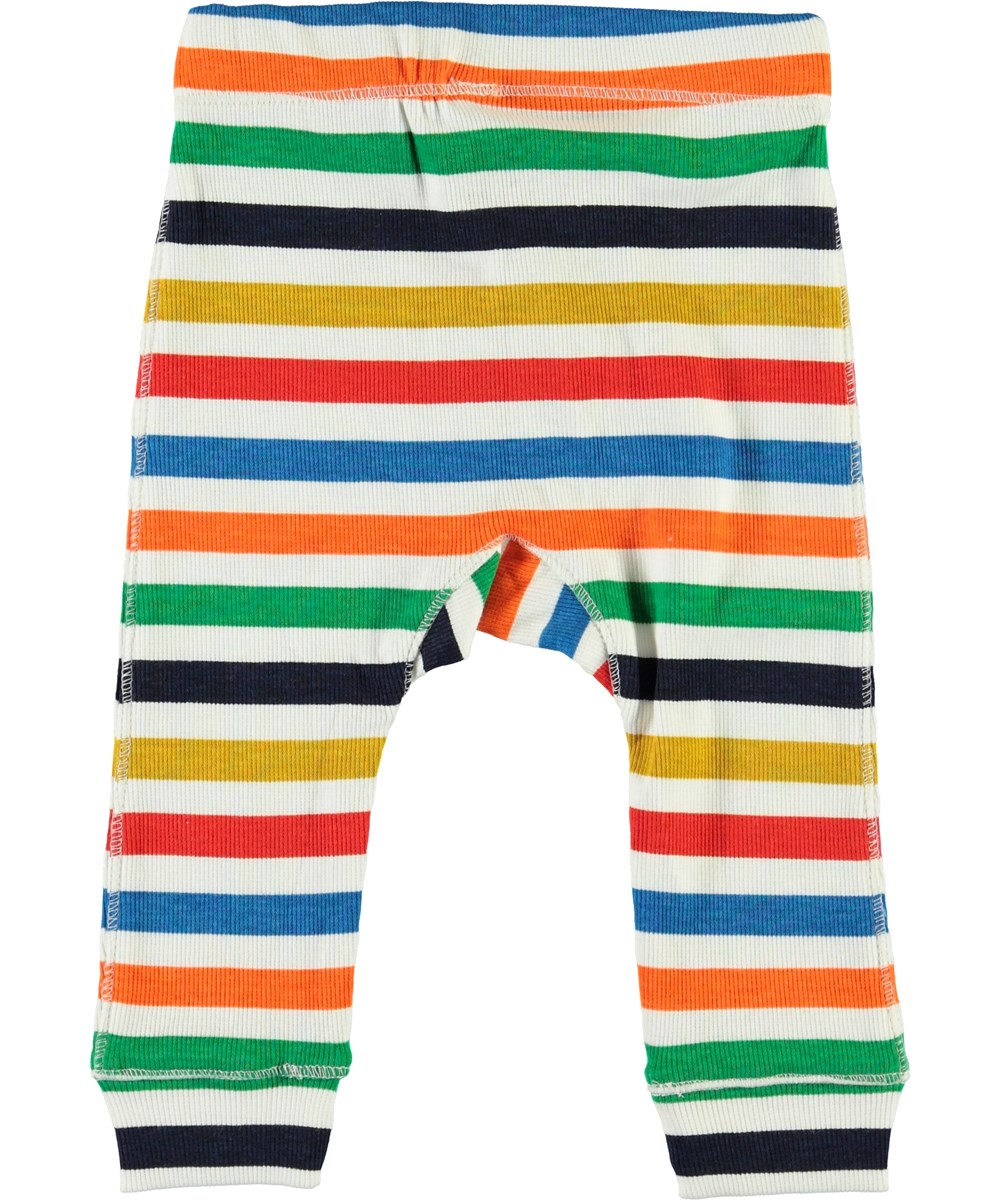 Seb - Multi Colour - Multi-coloured striped baby trousers