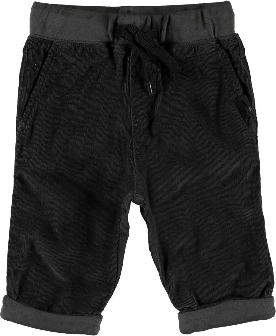 Severu - Night Grey - Grey corduroy baby trousers