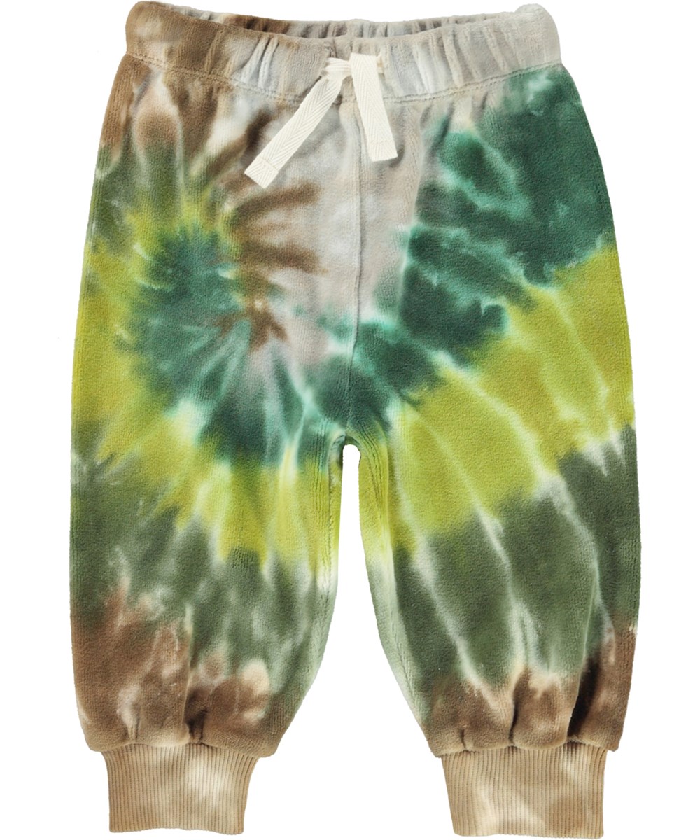 Simeon - Swirl Baby - Organic velour tie dye baby sweatpants 