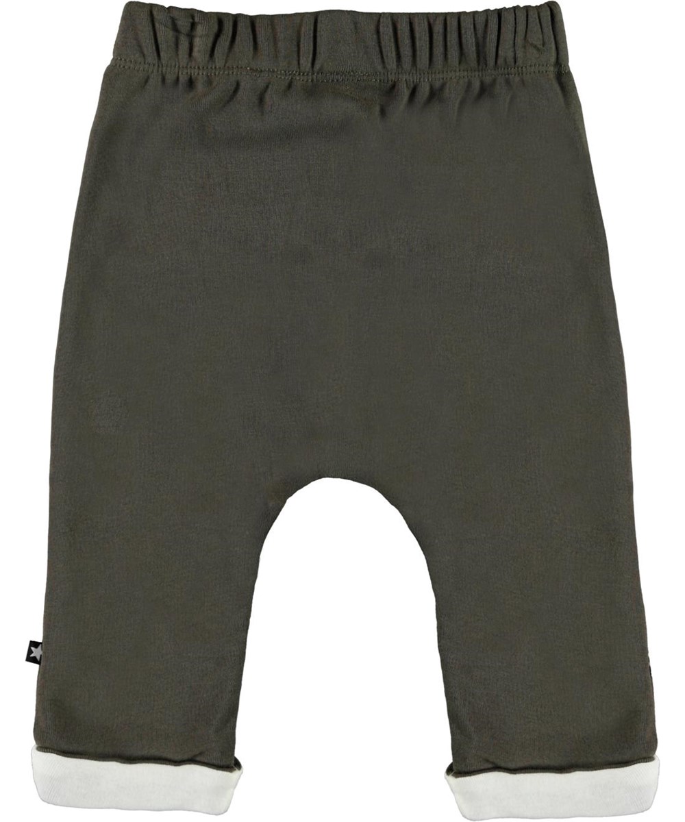 Soyo - Beluga - Grey organic baby trousers
