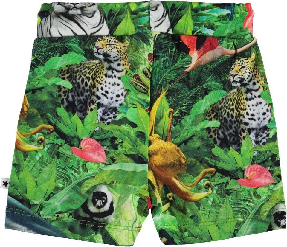 Simroy - Fantasy Jungle - Organic baby shorts with animal print