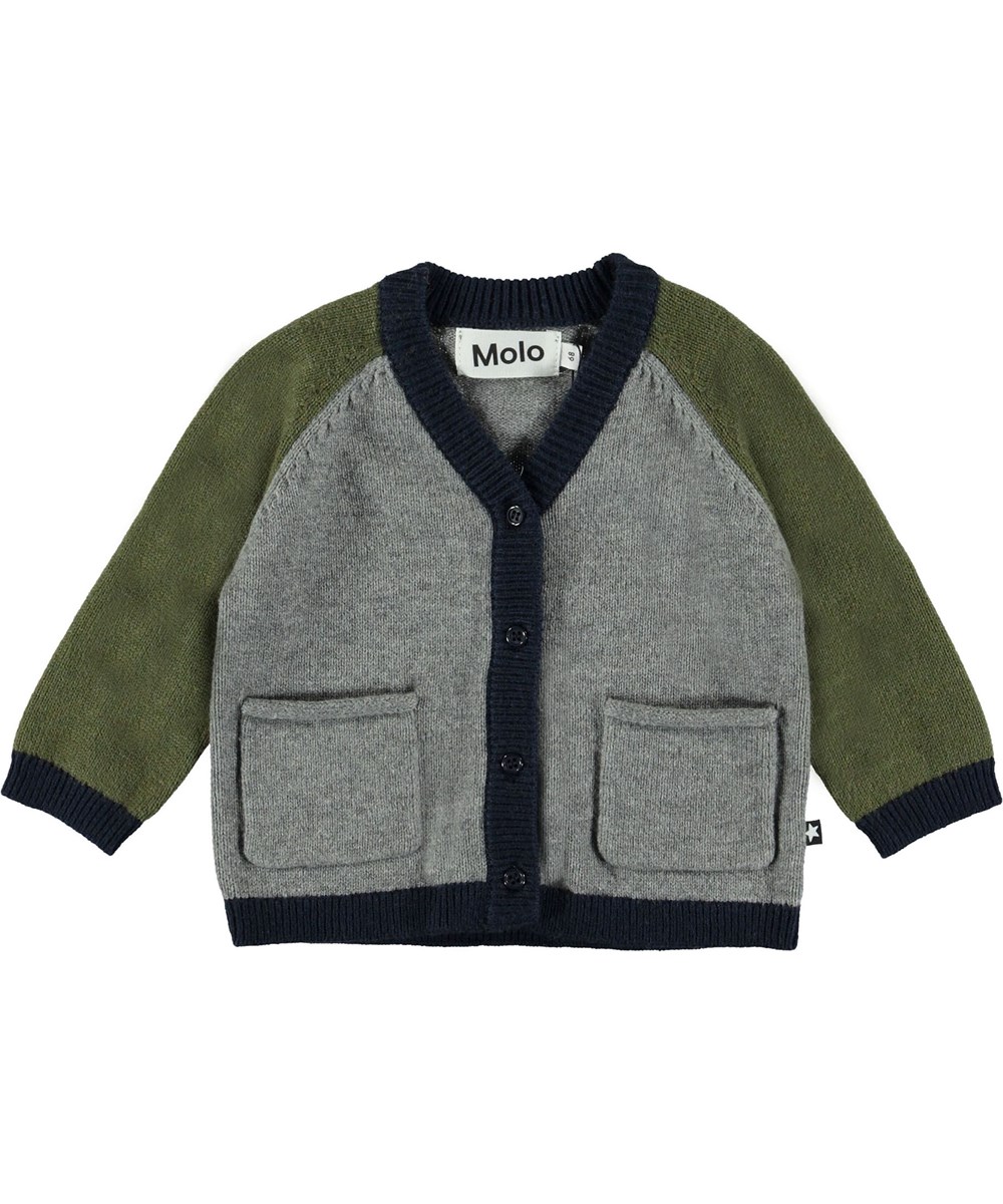 Benjamin - Colour Block - Baby knit cardigan