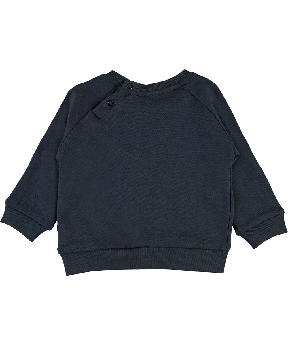 disco - Summer Night - Blue organic baby top with planet Earth 