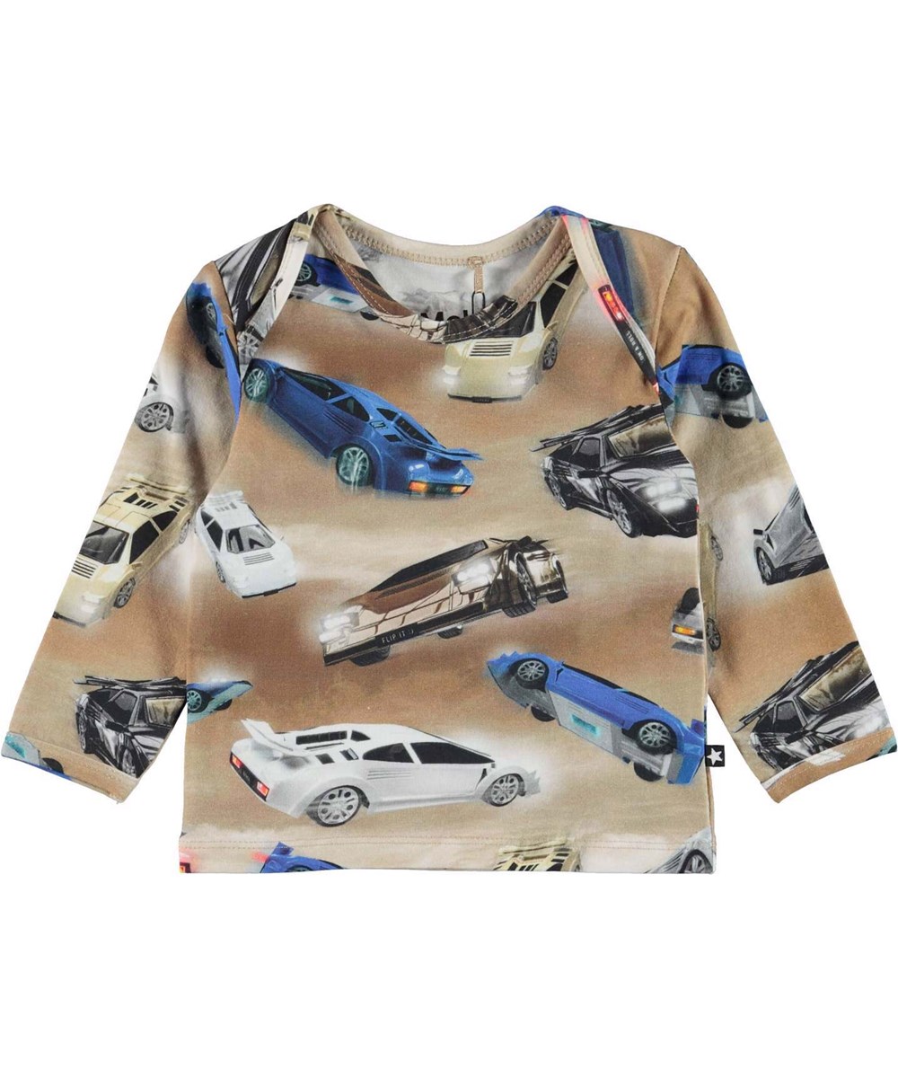 Elan - Air Rider Baby - Long sleeve baby t-shirt with cars