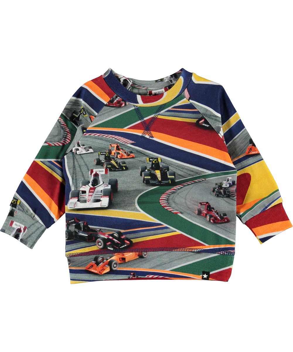 Elmo - Full Speed - Organic baby top with cars