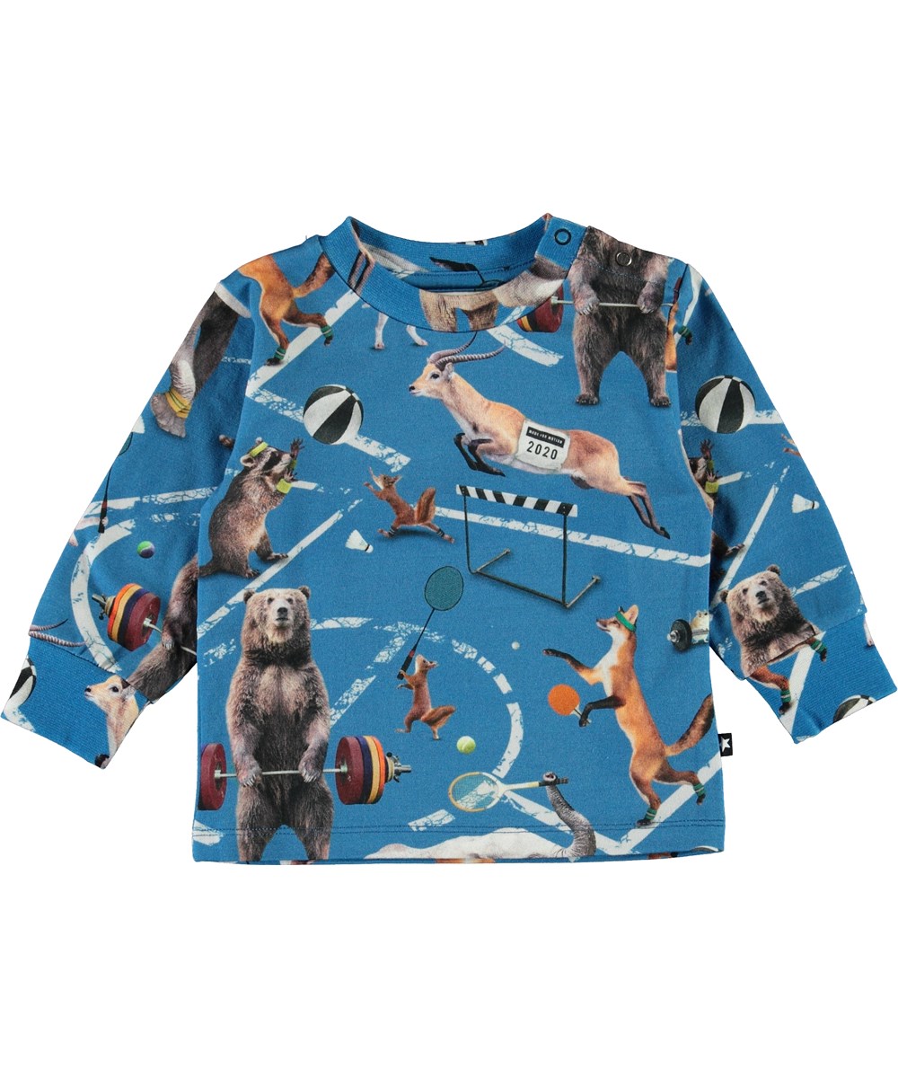 Eloy - Athletic Animals - Organic baby top sport