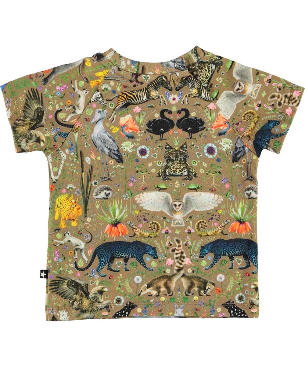 Emmett - Faunatastically - Colourful organic baby t-shirt with animal print