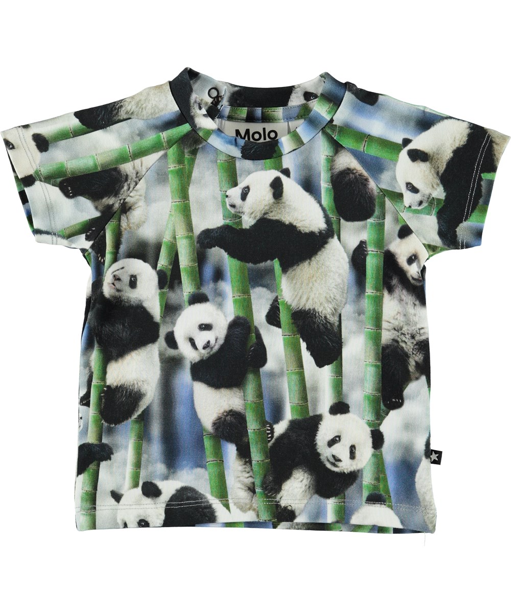 Emmett - Panda - Organic baby t-shirt with panda