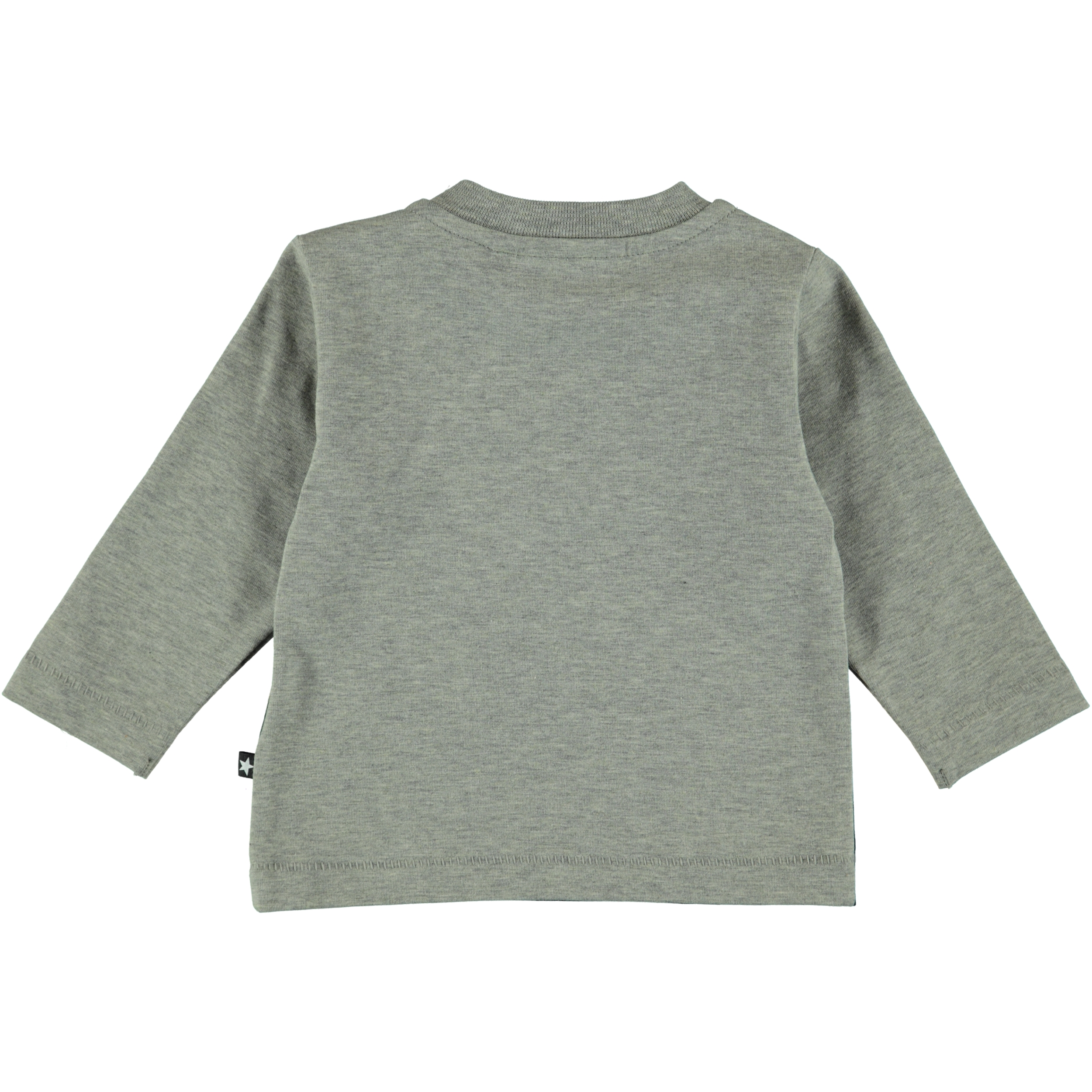 ◆Wai Kei◆ Maltese Toy Raglan 7/8 Sleeve T-Shirt Grey Maltese crew line graphic half sleeve T-shirt - WaiKei | 60