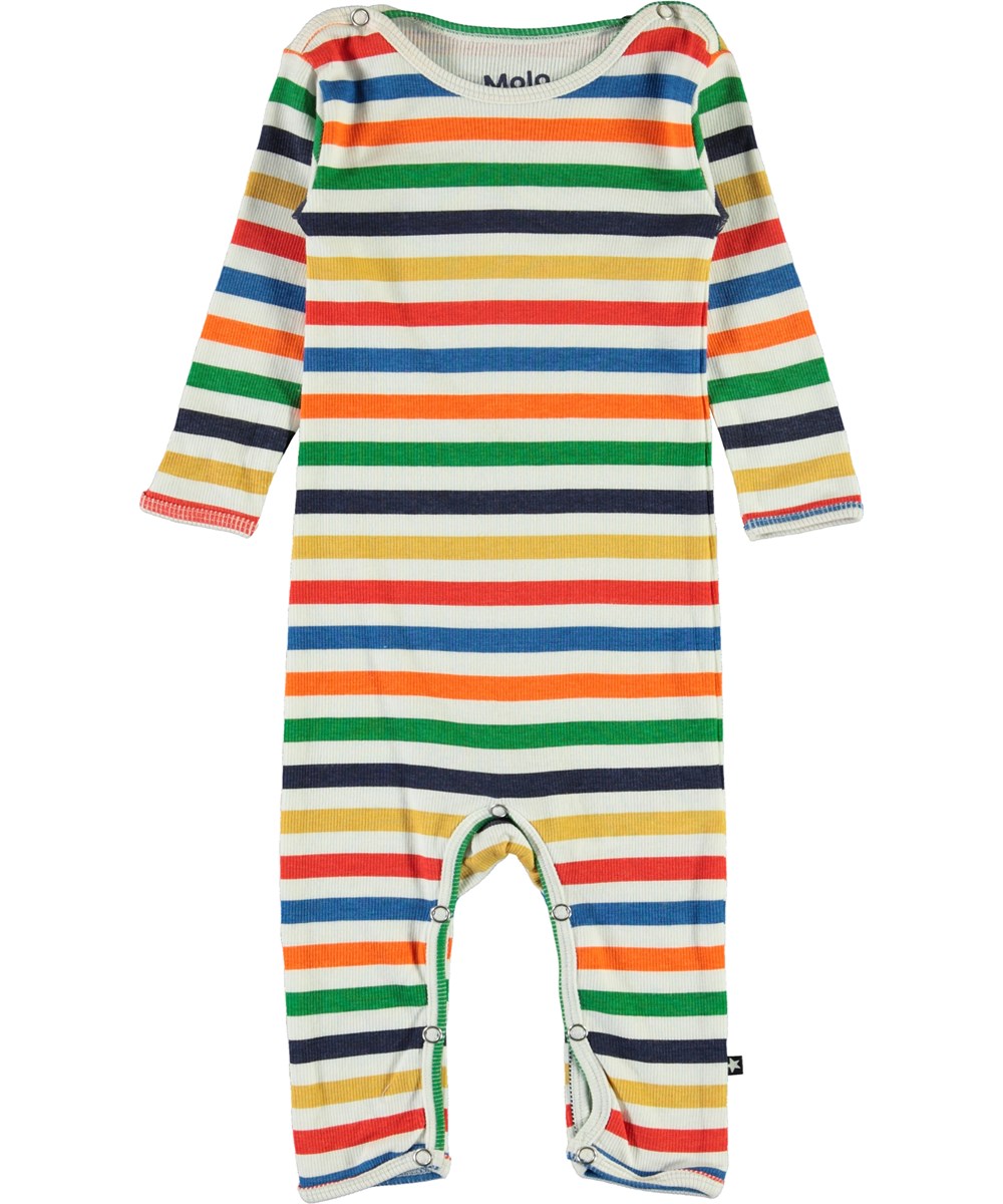 Fenez - Multi Colour - Stribet multifarvet baby body