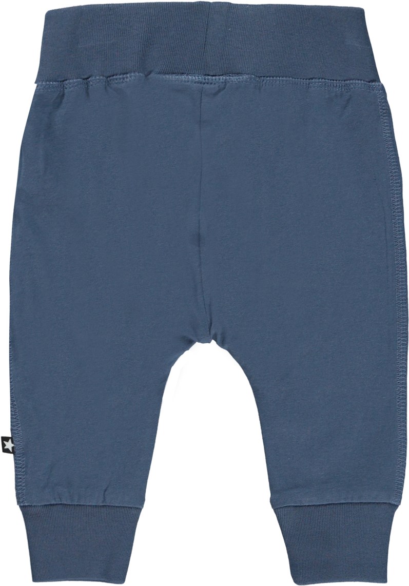 Sammy - Twilight - Økologiske blå baby sweatpants