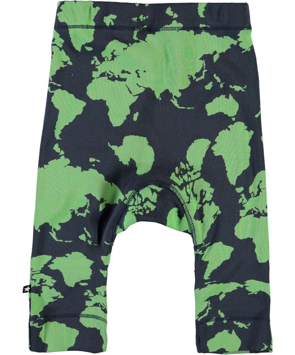 Seb - Small World - Babybukser med print af verdenskort