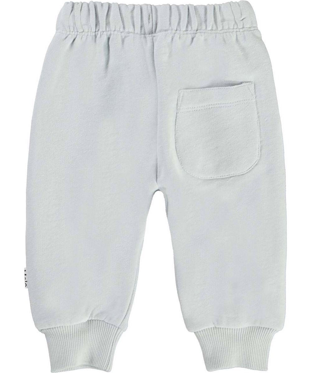 Simme - Pearled Blue - Babybukser lys grå/blå økologisk