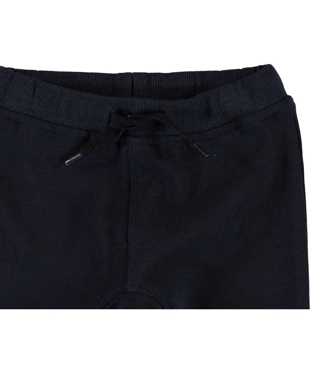 Stan - Dark Navy - Økologiske blå baby sweatpants