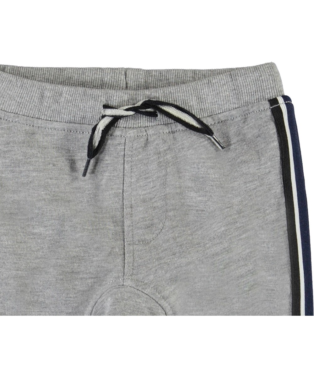 Stan - Grey Melange - Grå baby sweatpants